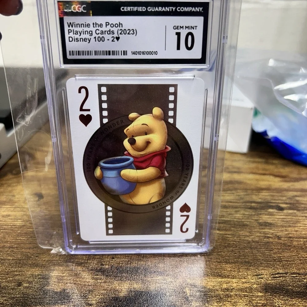 Winnie the Pooh Disney 100 Playing Card 2 of Hearts‎ CGC 10 Gem Mint